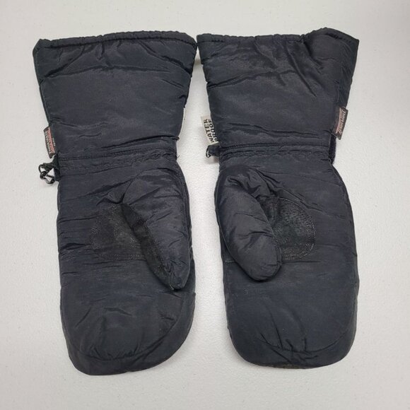 Snowmobile Mittens Adjustable Strap Thinsulate Waterproof Black Small Winter - Picture 3 of 8